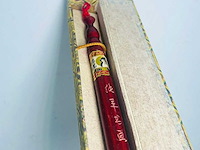 Vintage aziatische calligraphy - inksteen + penseel - afbeelding 5 van  5