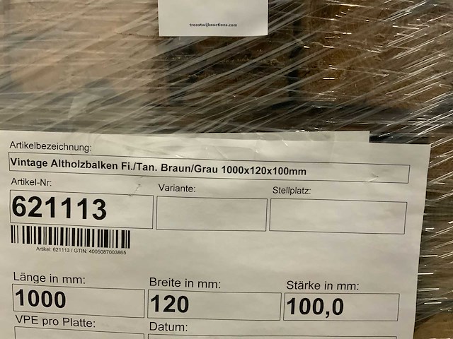 Vintage balken 100x120x1000mm (54x) - afbeelding 7 van  7