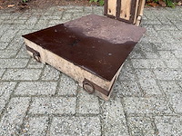 Vintage bascule van eikenhout - 200 kg - afbeelding 2 van  7