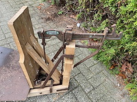 Vintage bascule van eikenhout - 200 kg - afbeelding 3 van  7