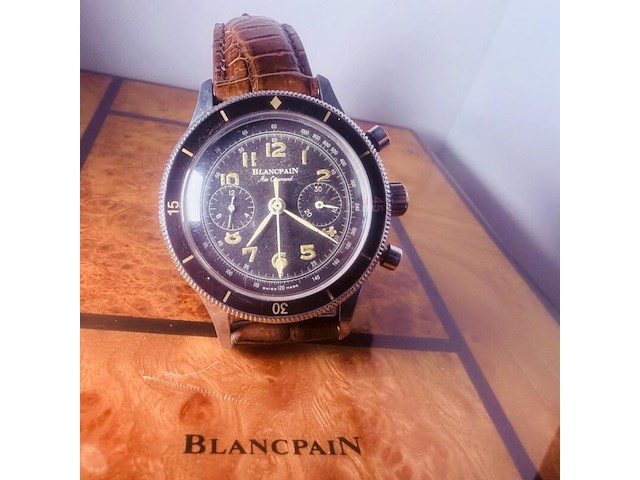 Vintage blancpain air command herenhorloge - inclusief doos - afbeelding 1 van  12