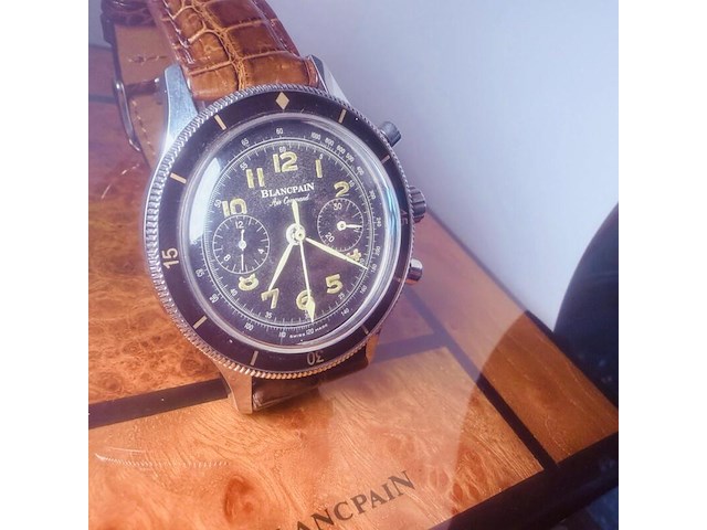 Vintage blancpain air command herenhorloge - inclusief doos - afbeelding 6 van  12