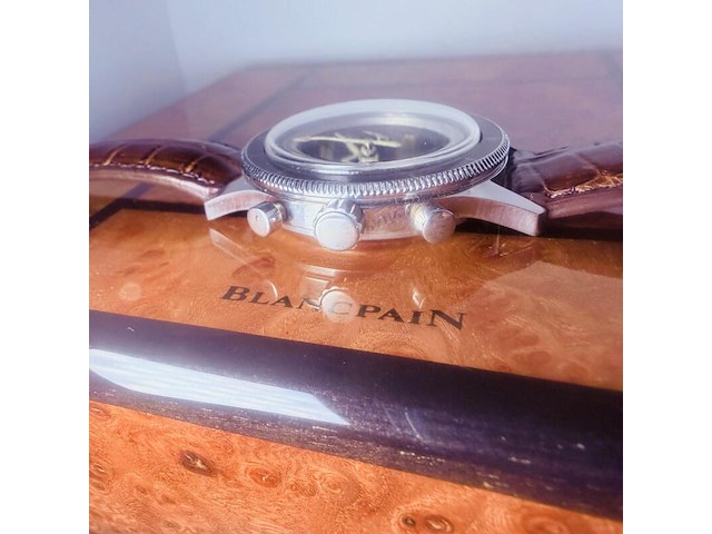 Vintage blancpain air command herenhorloge - inclusief doos - afbeelding 7 van  12