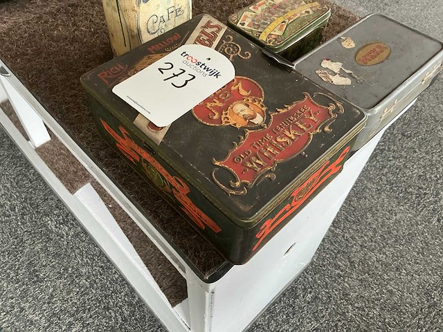 Vintage blik (4x) - afbeelding 2 van  5