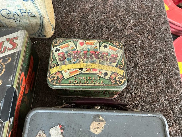 Vintage blik (4x) - afbeelding 4 van  5