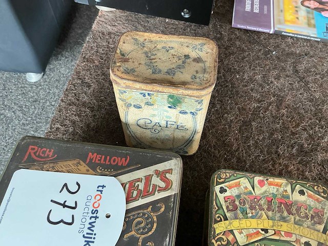 Vintage blik (4x) - afbeelding 5 van  5