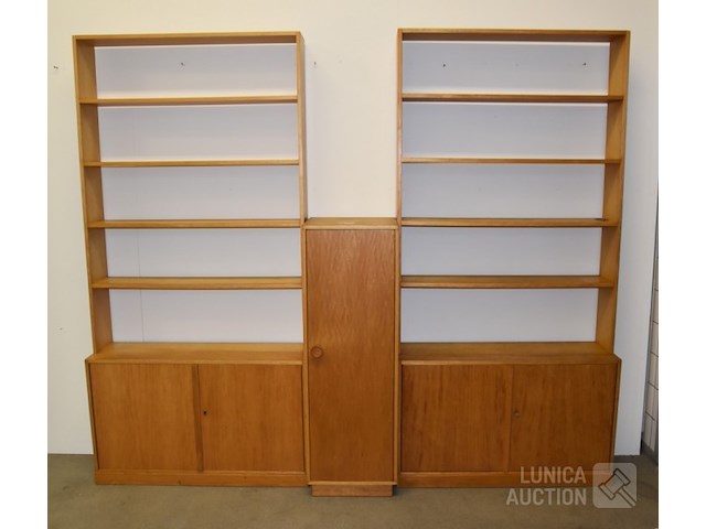 Vintage boekenrek/ lp-kast - afbeelding 1 van  7