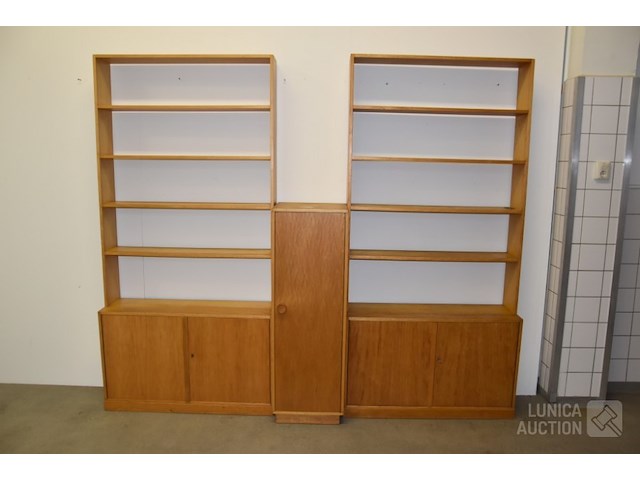 Vintage boekenrek/ lp-kast - afbeelding 2 van  7