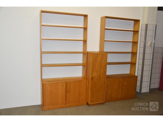 Vintage boekenrek/ lp-kast - afbeelding 4 van  7