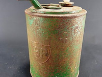 Vintage bp/pielkenrood metalen olie- of petroleumkan - afbeelding 1 van  7