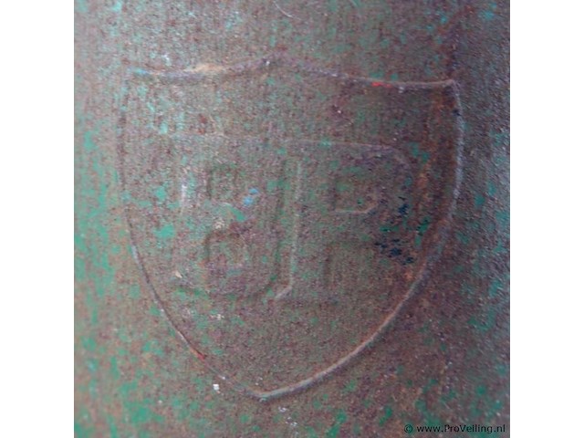 Vintage bp/pielkenrood metalen olie- of petroleumkan - afbeelding 2 van  7