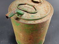 Vintage bp/pielkenrood metalen olie- of petroleumkan - afbeelding 3 van  7