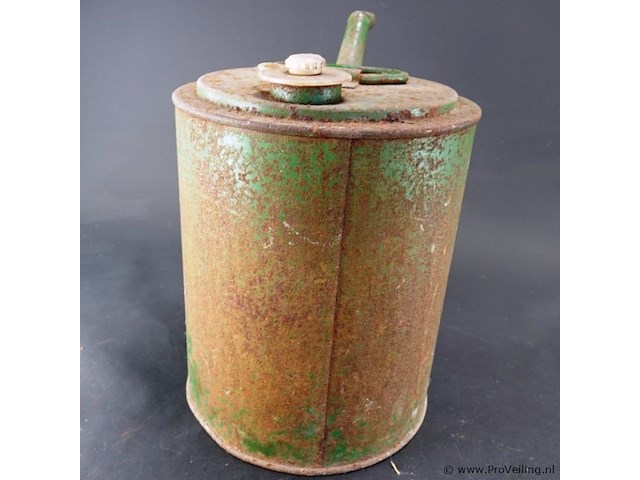 Vintage bp/pielkenrood metalen olie- of petroleumkan - afbeelding 4 van  7