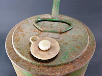 Vintage bp/pielkenrood metalen olie- of petroleumkan - afbeelding 5 van  7