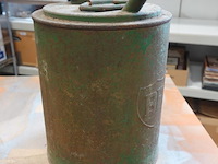 Vintage bp/pielkenrood metalen olie- of petroleumkan - afbeelding 1 van  6