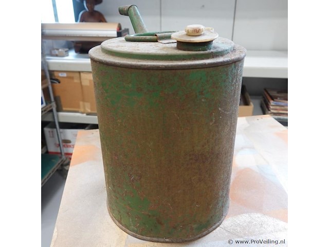 Vintage bp/pielkenrood metalen olie- of petroleumkan - afbeelding 4 van  6
