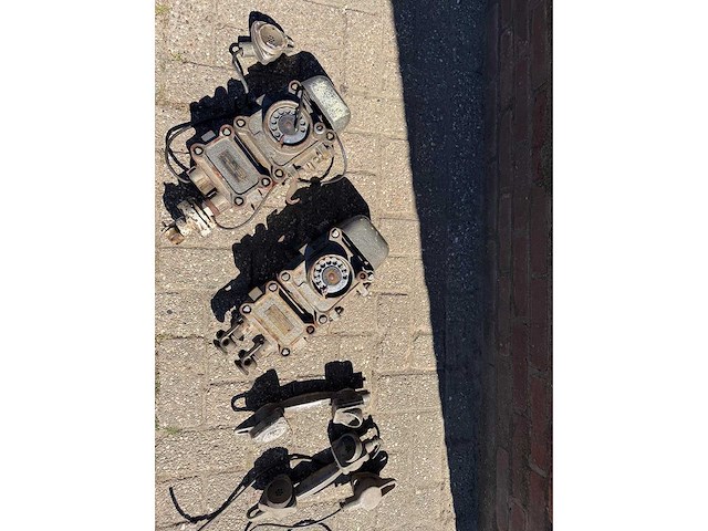 Vintage bunkertelefoon (2x) - afbeelding 4 van  6