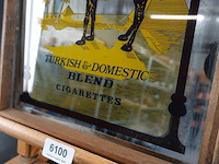Vintage camel sigarettenreclamespiegel met houten frame - afbeelding 4 van  5