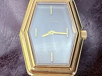 Vintage commodoor mechanisch verguld horloge - afbeelding 2 van  7