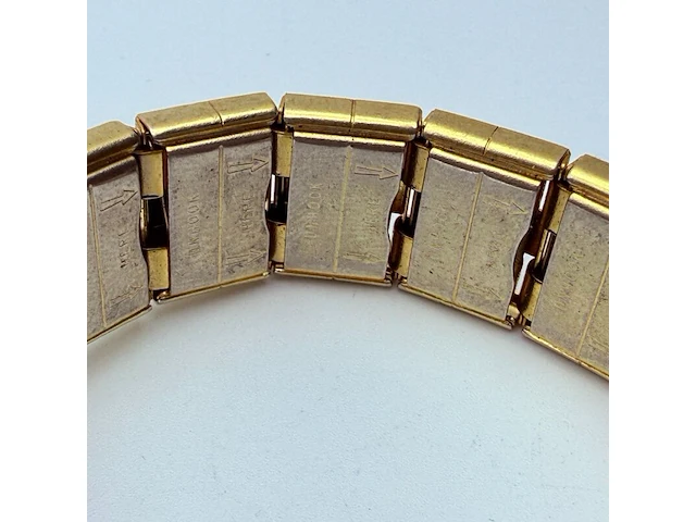 Vintage commodoor mechanisch verguld horloge - afbeelding 6 van  7