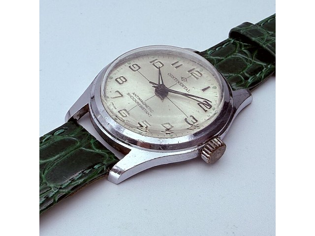 Vintage continental swiss time mechanisch horloge - afbeelding 2 van  7