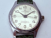 Vintage continental swiss time mechanisch horloge - afbeelding 3 van  7
