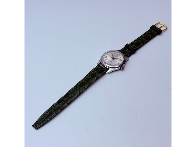 Vintage continental swiss time mechanisch horloge - afbeelding 6 van  7