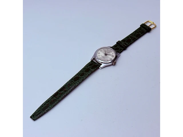 Vintage continental swiss time mechanisch horloge - afbeelding 6 van  7