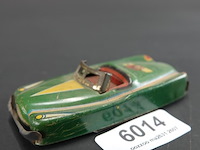 Vintage cragstan king jet blikken speelgoedauto uit de jaren 50, gemaakt in japan.