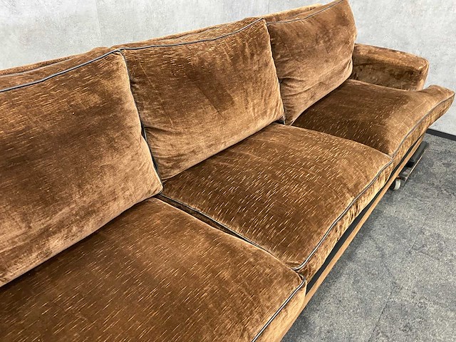 Vintage design bank '70-'80 velours - afbeelding 2 van  14