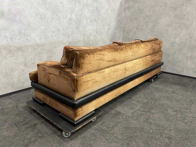 Vintage design bank '70-'80 velours - afbeelding 5 van  14