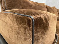 Vintage design bank '70-'80 velours - afbeelding 8 van  14