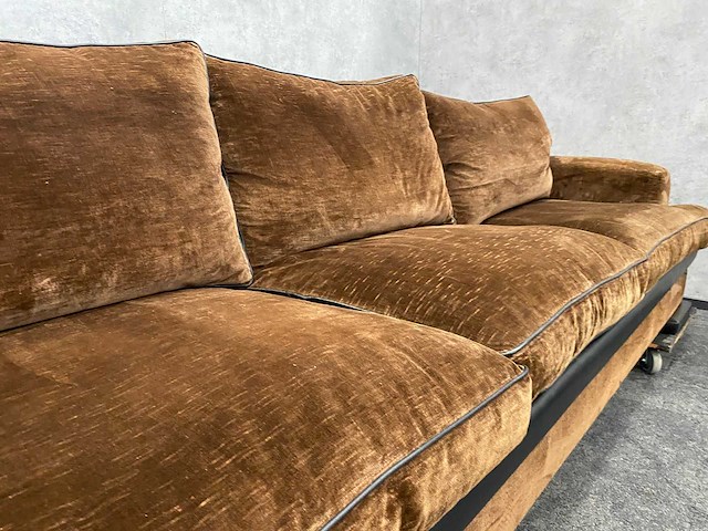 Vintage design bank '70-'80 velours - afbeelding 8 van  13