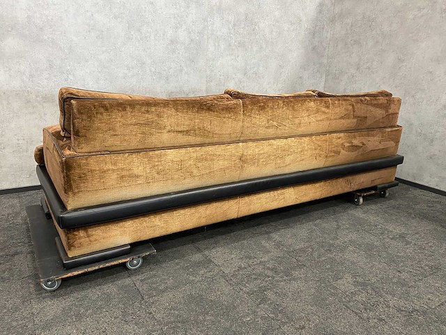 Vintage design bank '70-'80 velours - afbeelding 10 van  13