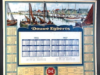 Vintage douwe egberts reclamekalender uit de jaren 50