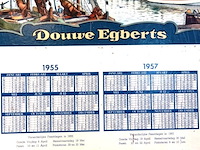 Vintage douwe egberts reclamekalender uit de jaren 50 - afbeelding 2 van  7