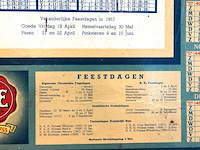 Vintage douwe egberts reclamekalender uit de jaren 50 - afbeelding 4 van  7