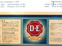 Vintage douwe egberts reclamekalender uit de jaren 50 - afbeelding 5 van  7