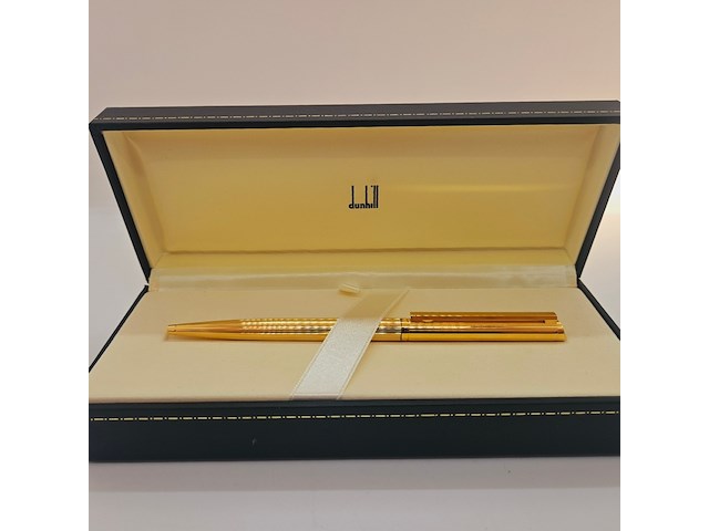 Vintage dunhill goldplated balpen - afbeelding 1 van  10
