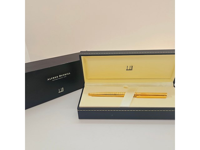 Vintage dunhill goldplated balpen - afbeelding 10 van  10