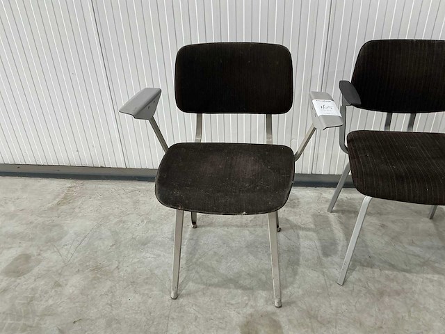 Vintage eetkamerstoel (3x)ahrend cirkel - afbeelding 2 van  6