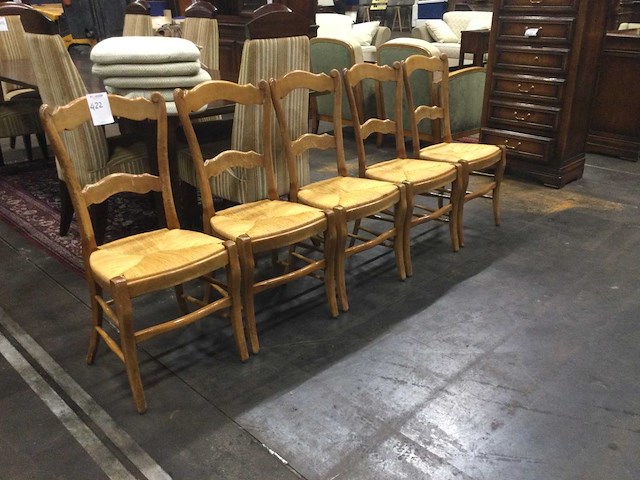 Vintage eetkamerstoelen (5x) - afbeelding 1 van  3