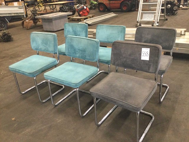 Vintage eetkamerstoelen (6x) - afbeelding 1 van  3