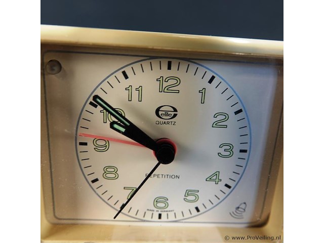 Vintage elite quartz wekker. - afbeelding 3 van  5