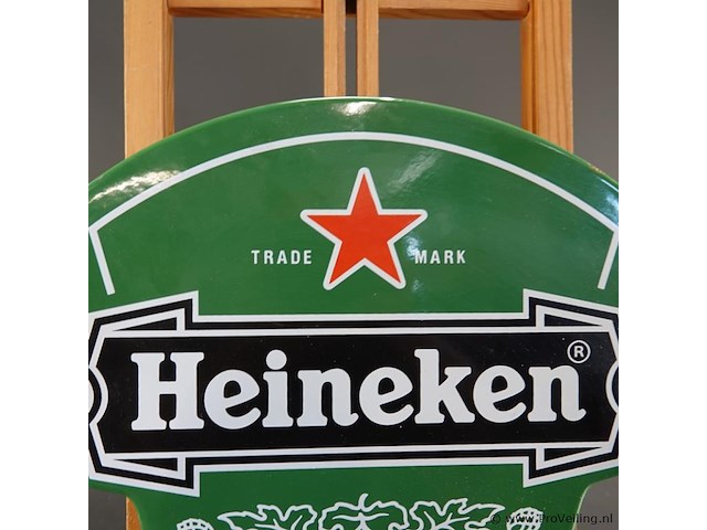 Vintage emaille bord van heineken - afbeelding 2 van  7