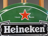 Vintage emaille bord van heineken - afbeelding 2 van  7