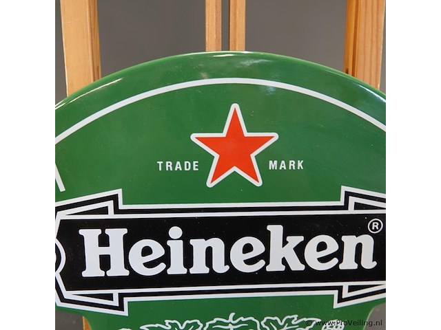 Vintage emaille bord van heineken - afbeelding 4 van  7