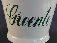 Vintage emaille groente-emmer - afbeelding 4 van  5