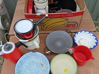 Vintage emaille kookgerei - afbeelding 1 van  4