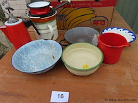 Vintage emaille kookgerei - afbeelding 2 van  4